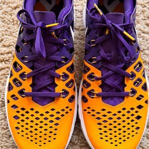 LSU Nike Men's Shoes in Purple and Orange
